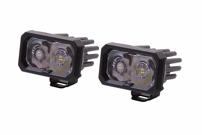 Белые LED-модули SSC2 Sport с янтарной подсветкой, дальний свет